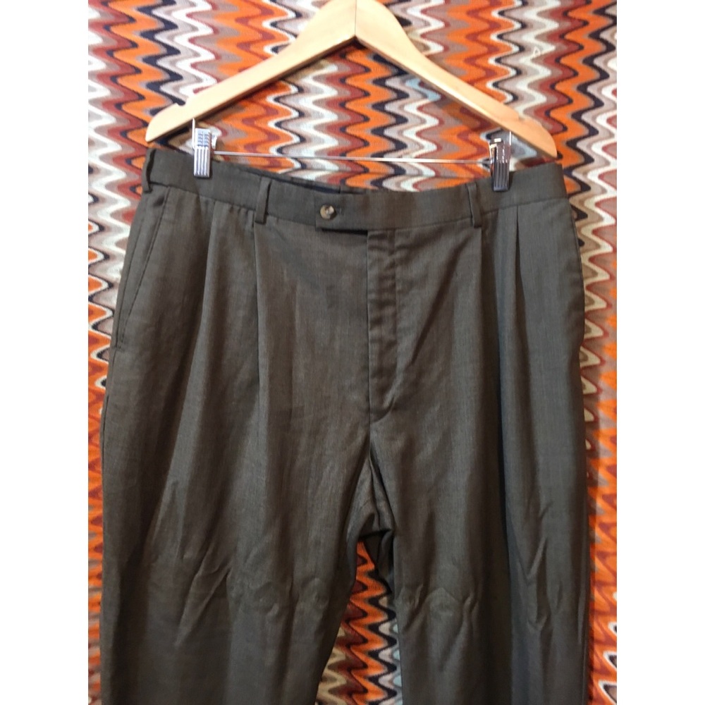{MEN} 39x30 Croft & Barrow brown Dress Pant - Picture 2 of 6